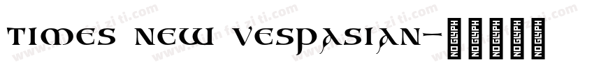 times new vespasian字体转换
